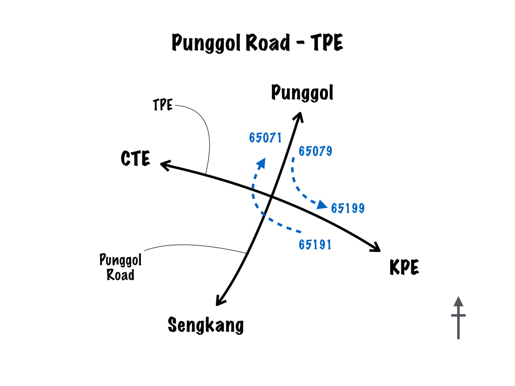 Punggol Road TPE Junction map